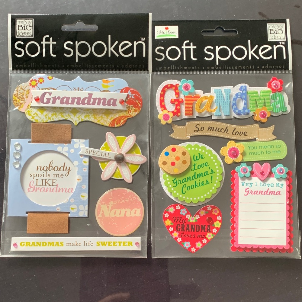 Grandma Themed Card Embellishments